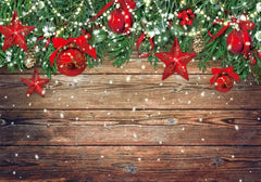 Christmas Wood Wall Photography Backdrop GBSX-99722 - Gatsby Backdrop