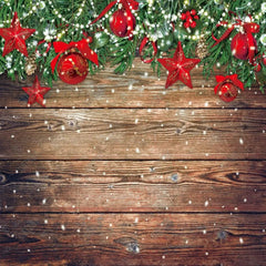 Christmas Wood Wall Photography Backdrop GBSX-99722 - Gatsby Backdrop