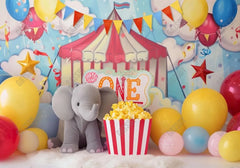 Circus Cake Smash Photography Backdrop GBSX-99728 - Gatsby Backdrop