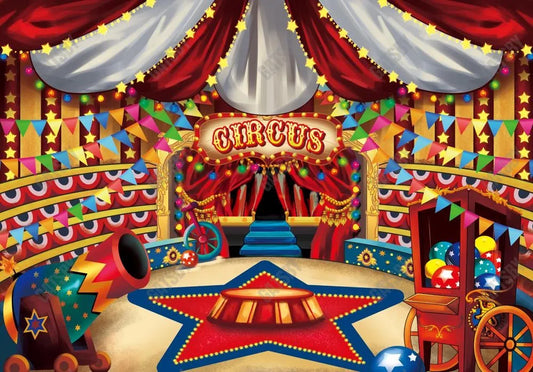 Circus Tent Photography Backdrop GBSX-99730 - Gatsby Backdrop