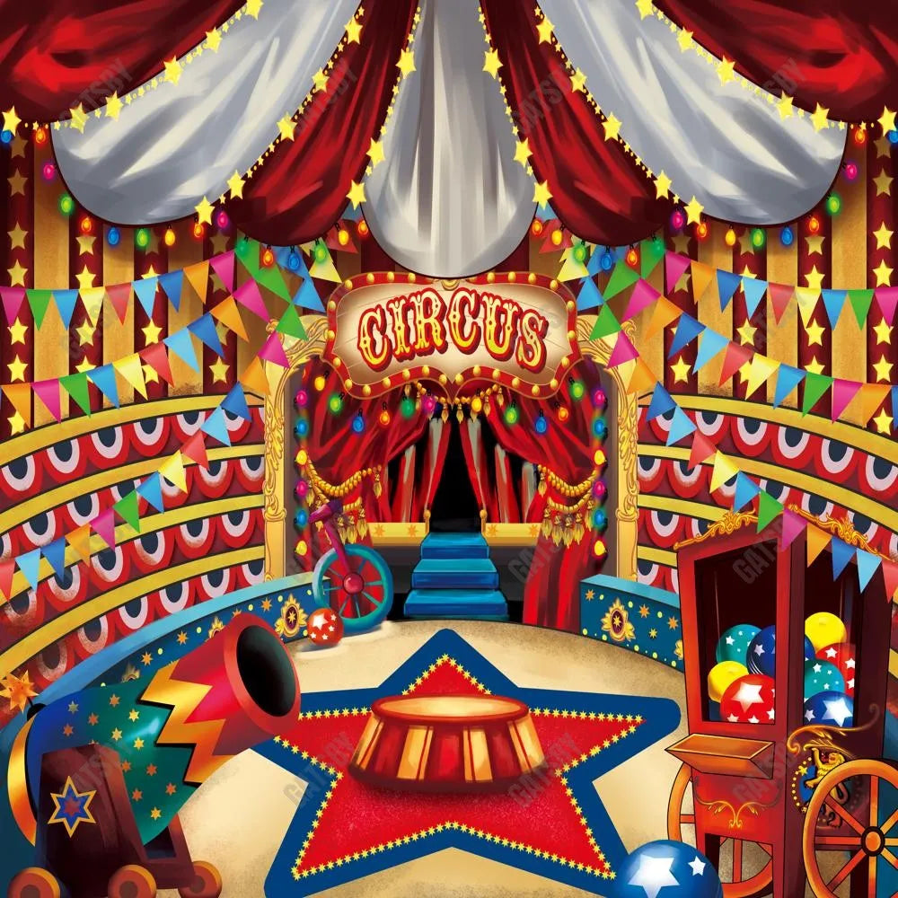 Circus Tent Photography Backdrop GBSX-99730 - Gatsby Backdrop