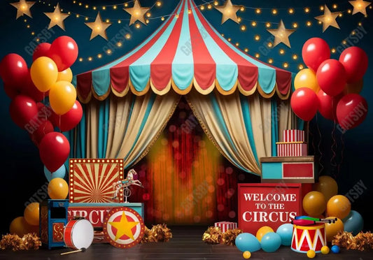 Circus Theme Photo Backdrop - Gatsby Backdrop