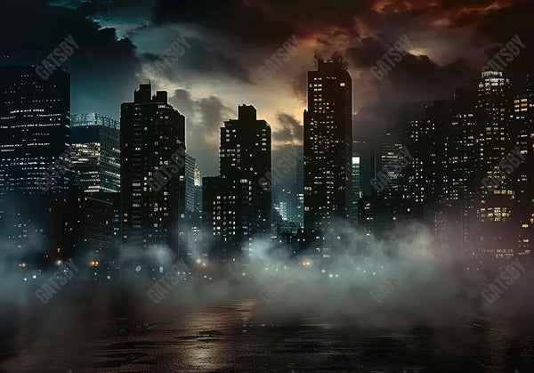 City Night Buildings Backdrop – Gatsby Backdrop