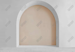 Classic White & Beige Arch Wall Backdrop - Gatsby Backdrop