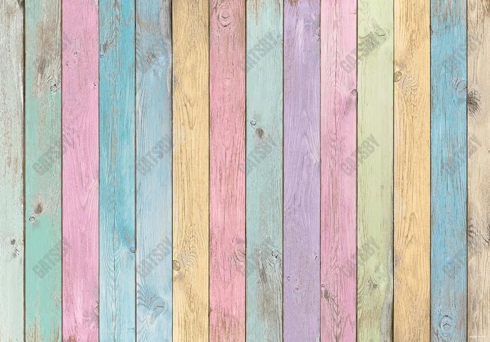 Colorful Wood Backdrop Sm2D-00088 - Gatsby Backdrop