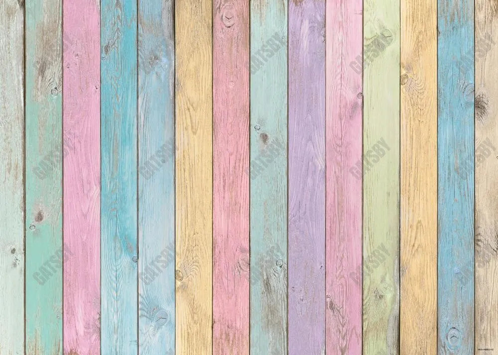 Colorful Wood Photography Backdrop - Gatsby Backdrop