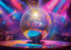 Disco Ball Music Stage Backdrop - Gatsby Backdrop