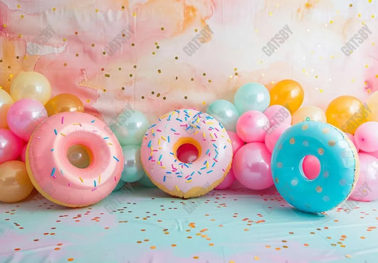 Donut Grow Up Photography Backdrop GBSX-99758 - Gatsby Backdrop