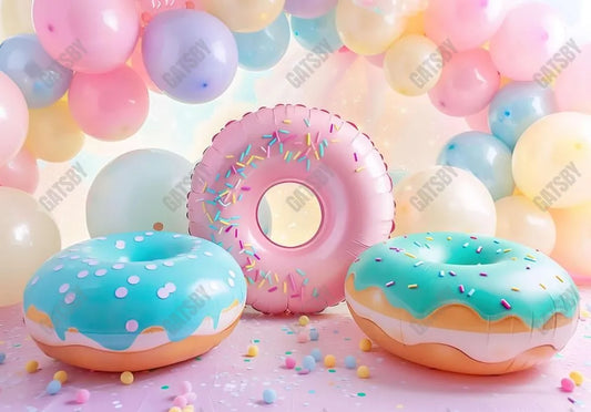 Donut Grow Up Photography Backdrop GBSX-99759 - Gatsby Backdrop