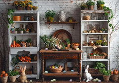 Easter Kitchen Brick Wall Backdrop - Gatsby Backdrop