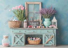 Easter Mint Green Rustic Sideboard Backdrop - Gatsby Backdrop