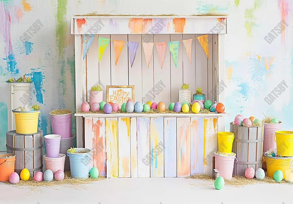 Easter Painting Shop Backdrop - Gatsby Backdrop