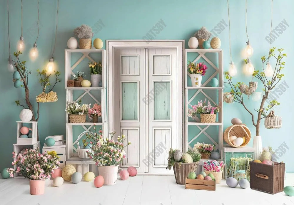 Easter White Door Backdrop - Gatsby Backdrop