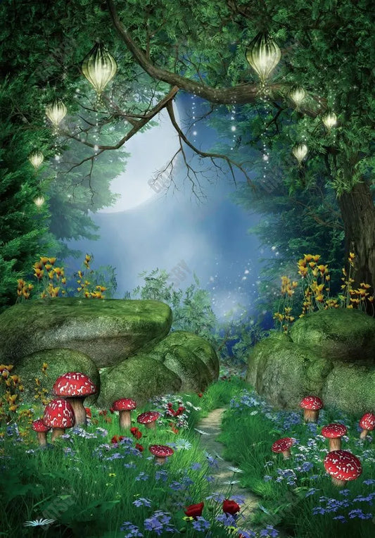 Enchanted Fairytale Forest Photography Backdrop GBSX-99765 - Gatsby Backdrop