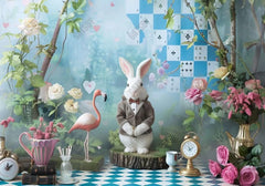 Fairy Garden Rabbit Backdrop - Gatsby Backdrop