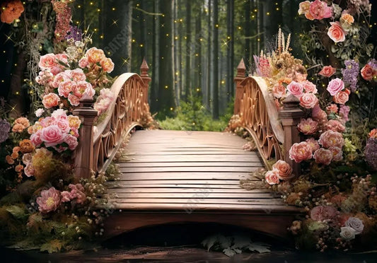 Fairytale Forest Bridge Backdrop - Gatsby Backdrop