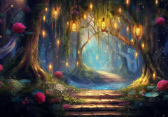 Fairytale Forest Path Backdrop - Gatsby Backdrop