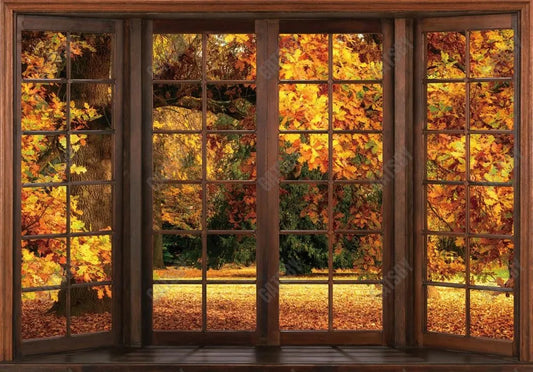 Fall Window Backdrop - Gatsby Backdrop