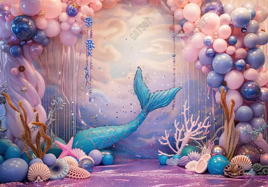 Fantasy Mermaid Princess Girl Backdrop - Gatsby Backdrop