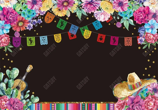 Fiesta Colorful Stripes Photography Backdrop - Gatsby Backdrop
