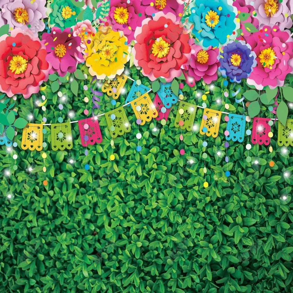 Fiesta Mexican Floral Photography Backdrop GBSX-99777 - Gatsby Backdrop