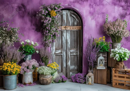 Flower Room Purple Wall Backdrop - Gatsby Backdrop