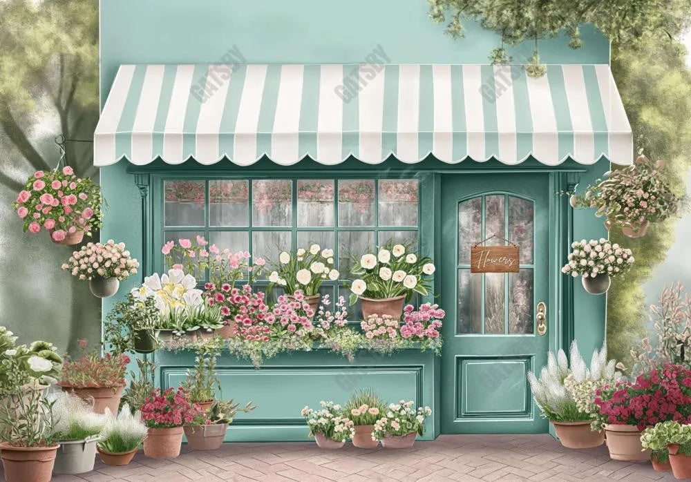 Flower Shop Painting Backdrop - Gatsby Backdrop