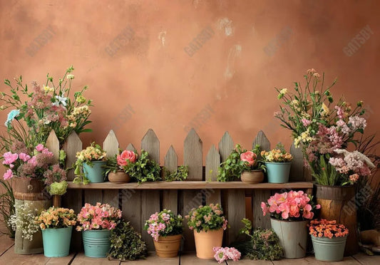 Flower Stand Brown Wall Backdrop - Gatsby Backdrop