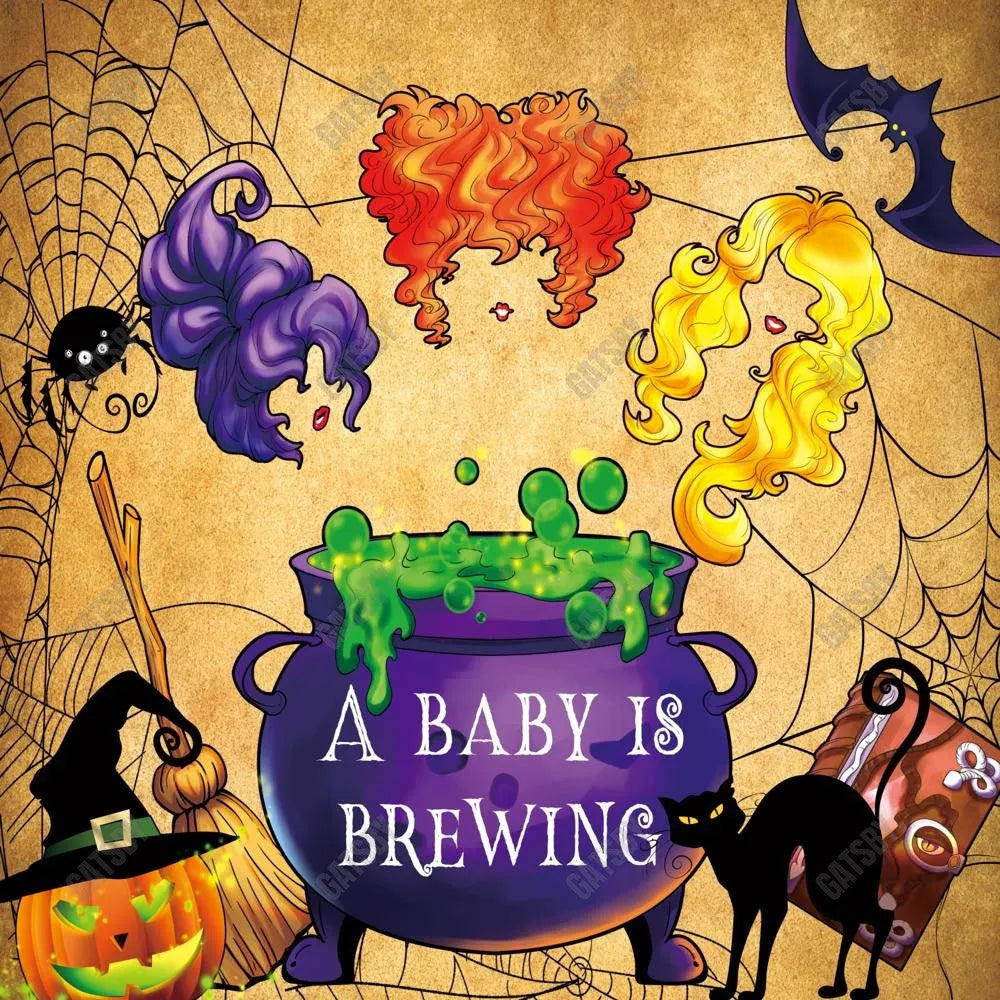 Gatsby A Baby Is Brewing Photography Backdrop Gbsx-00217 - Gatsby Backdrop