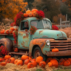 Gatsby Autumn Acres Pumpkin Patch Photography Backdrop Gbsx-00652 - Gatsby Backdrop