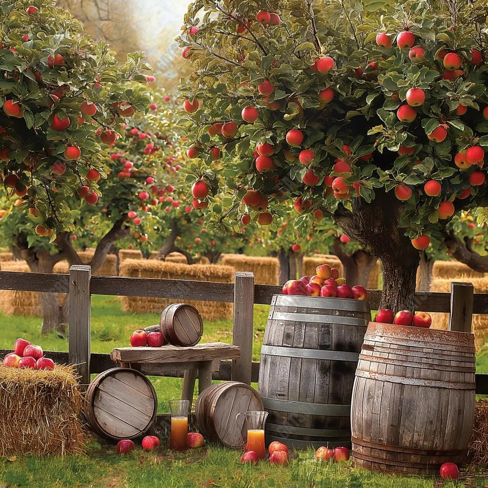 Gatsby Autumn Apple Orchard Photography Backdrop Gbsx-00737 - Gatsby Backdrop