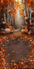 Gatsby Autumn Birch Forest Path Photography Backdrop Gbsx-00775 - Gatsby Backdrop