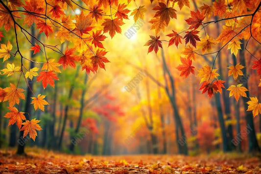 Gatsby Autumn Bokeh Forest Tree Photography Backdrop Gbsx-00922 - Gatsby Backdrop