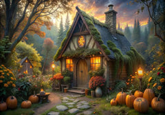 Gatsby Autumn Cozy Cottage Photography Backdrop Gbsx-00846 - Gatsby Backdrop