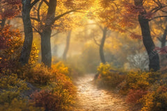 Gatsby Autumn Dreamy Evening Path Photography Backdrop GBSX-00109 - Gatsby Backdrop