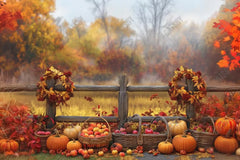 Gatsby Autumn Fence Celebration Photography Backdrop Gbsx-00714 - Gatsby Backdrop