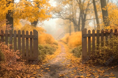 Gatsby Autumn Forest Trail Photography Backdrop GBSX-00107 - Gatsby Backdrop