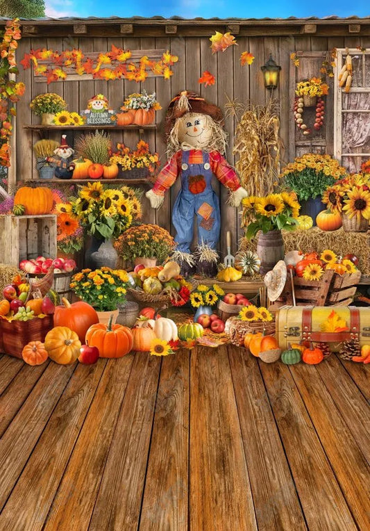 Gatsby Autumn Harvest Garden Photography Backdrop GBSX-00185 - Gatsby Backdrop