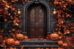 Gatsby Autumn Leaves Door Way Photography Backdrop Gbsx-01034 - Gatsby Backdrop