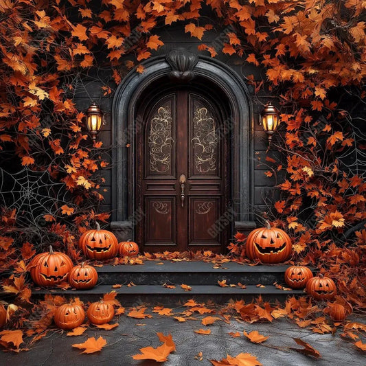 Gatsby Autumn Leaves Door Way Photography Backdrop Gbsx-01034 - Gatsby Backdrop