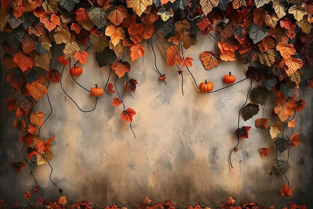 Gatsby Autumn Leaves Wall Photography Backdrop Gbsx-00915 - Gatsby Backdrop