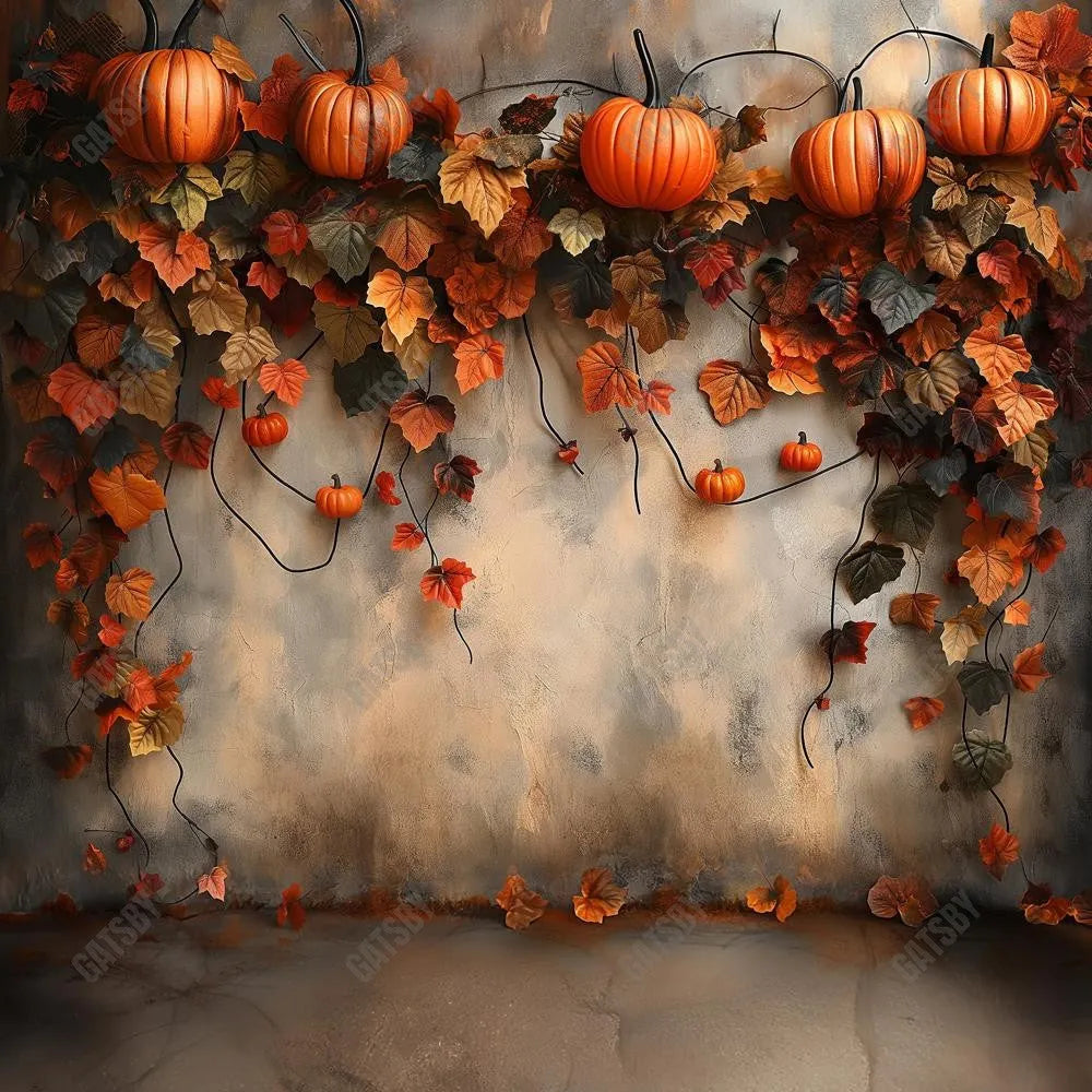 Gatsby Autumn Leaves Wall Photography Backdrop Gbsx-00915 - Gatsby Backdrop