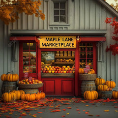 Gatsby Autumn Maple Lane Marketplace Photography Backdrop Gbsx-00701 - Gatsby Backdrop