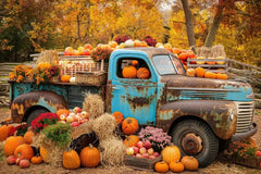 Gatsby Autumn Old Truck Photography Backdrop Gbsx-00379 - Gatsby Backdrop