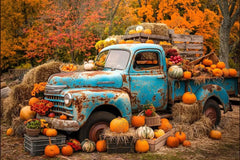 Gatsby Autumn Old Truck Photography Backdrop Gbsx-00380 - Gatsby Backdrop