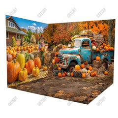 Gatsby Autumn Old Truck Room Set Backdrop Gbsx-00921&Gbsx-00380&Ym8C-B0507 - Gatsby Backdrop