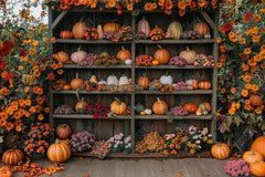 Gatsby Autumn Pumpkin Farm Photography Backdrop GBSX-00095 - Gatsby Backdrop