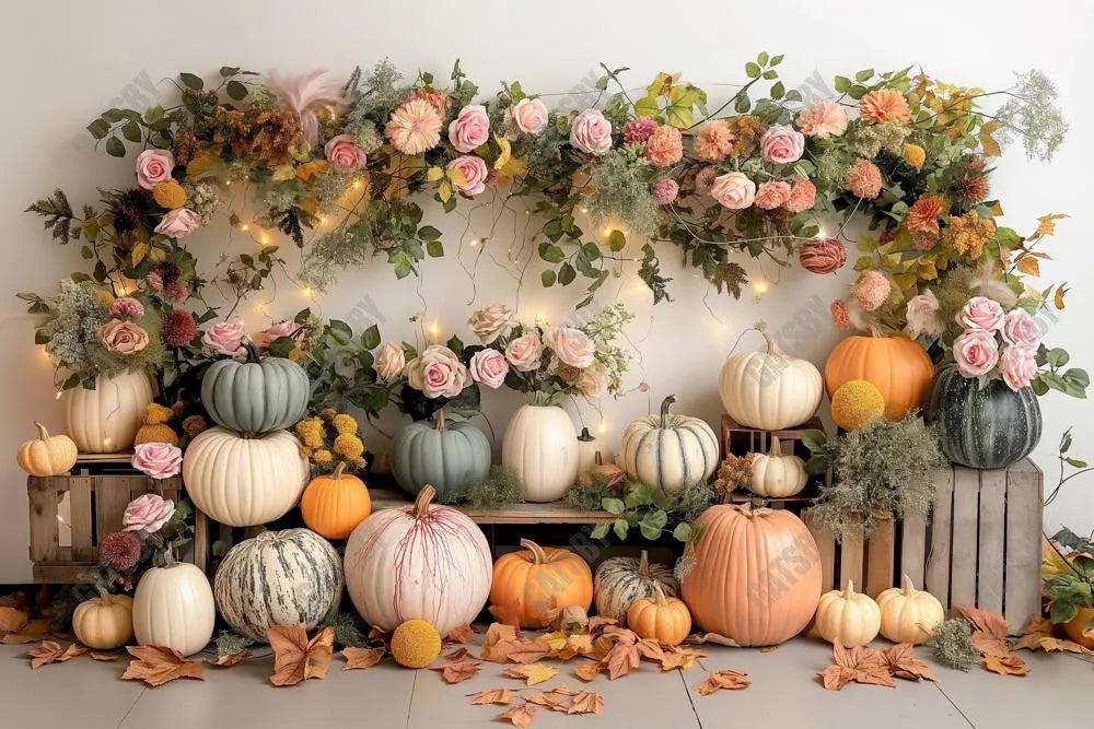 Gatsby Autumn Pumpkin Farm Photography Backdrop Gbsx-00505 - Gatsby Backdrop