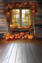 Gatsby Autumn View Window Photography Backdrop Gbsx-00739 - Gatsby Backdrop