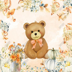 Gatsby Autumn We Can Bearly Wait Photography Backdrop GBSX-00127 - Gatsby Backdrop